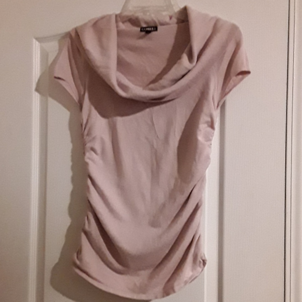 Express Cowl Neck short sleeve sweater